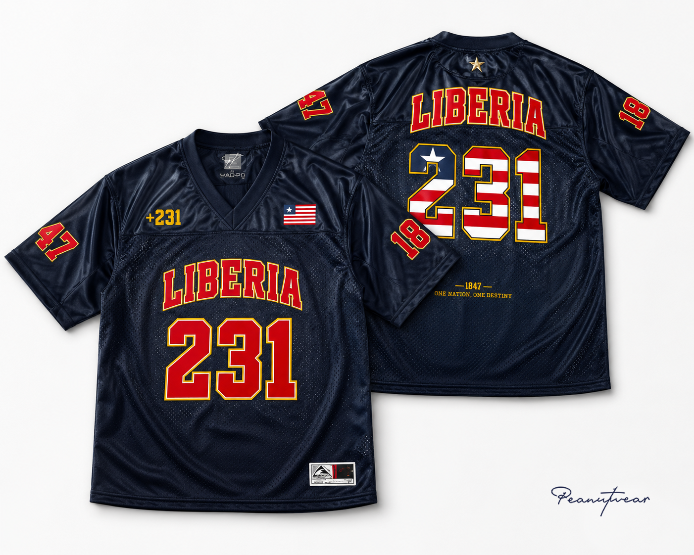 KOJOMO™ Liberia 231 Premium Football Jersey