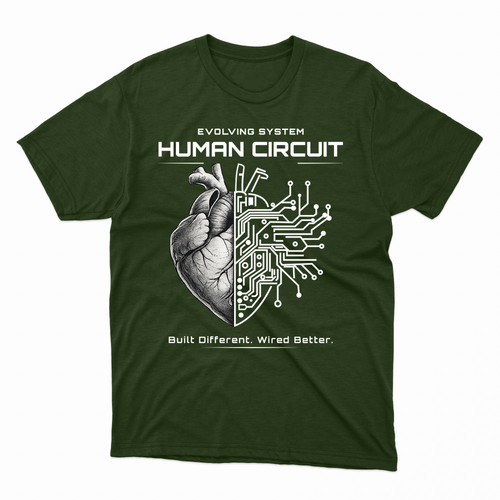 Human Circuit Tee – Built Different Streetwear