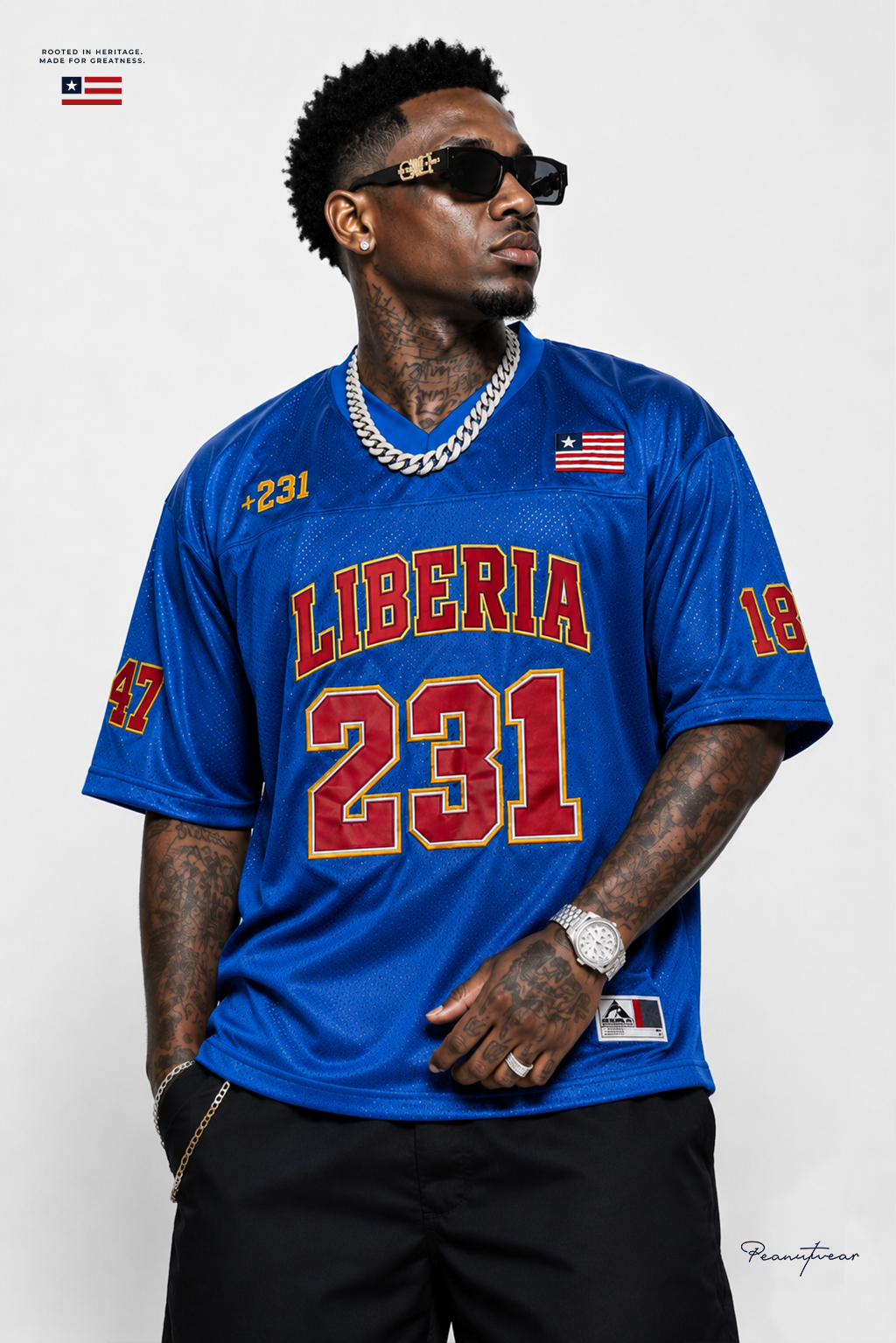 KOJOMO™ Liberia 231 Premium Football Jersey