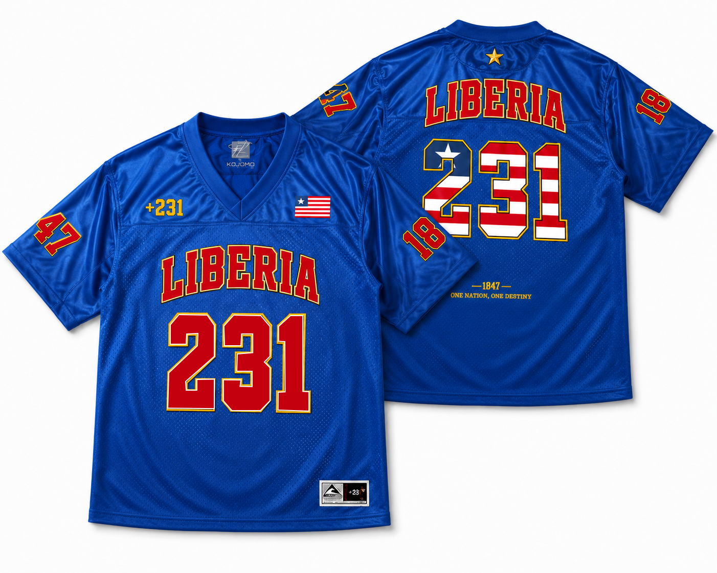 KOJOMO™ Liberia 231 Premium Football Jersey